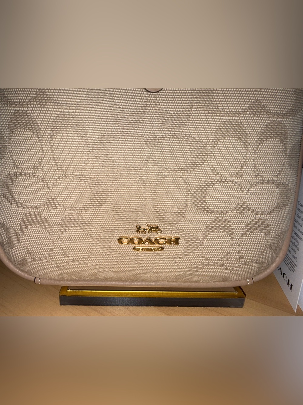 Coach Outlet Hadley Mini Crossbody Bag With Signature Canvas - Picture 13 of 16